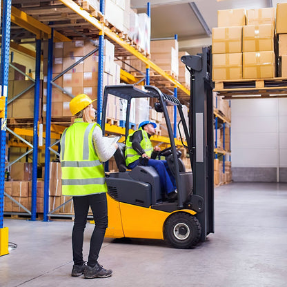 Safety Vest Reflective Yellow Work Vest With 10 Pockets For Men &amp; Women