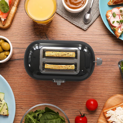 NEW Toaster 2 Slice Retro Toaster Stainless Steel With 6 Bread Shade Settings And Bagel Cancel Defrost Reheat Function, Cute Bread Toaster With Extra Wide Slot And Removable Crumb Tray