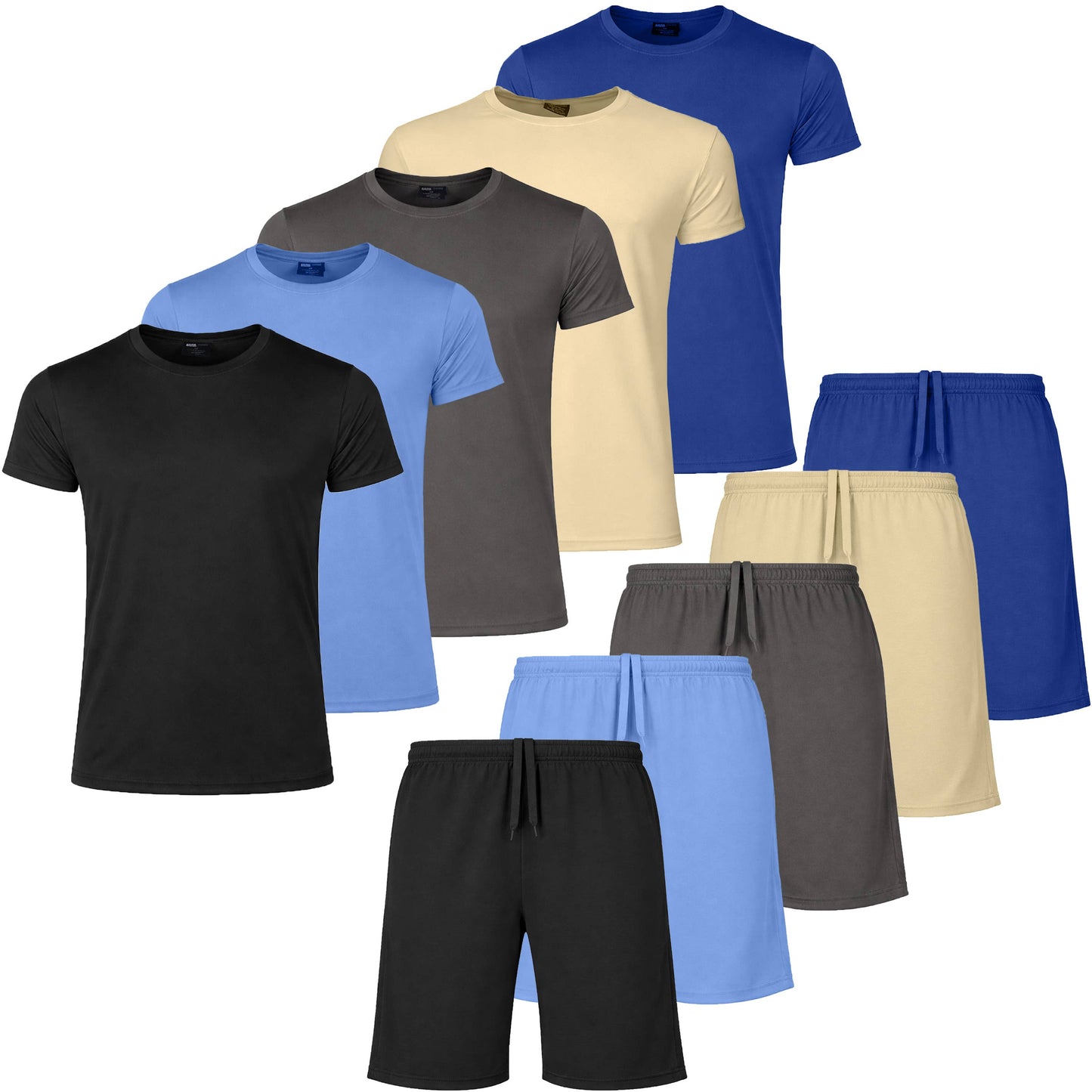 Men’s 2 Piece Athletic Tee & Short Active Set (S-3XL)