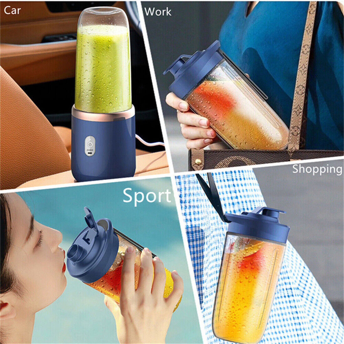 New Electric Mini Juice Maker Portable Blender Smoothie Juicer Fruit Machine