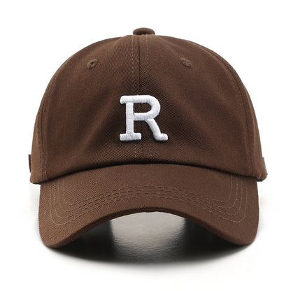 NEW Adjustable Cap Letter R Embroidery Unisex Baseball Cap