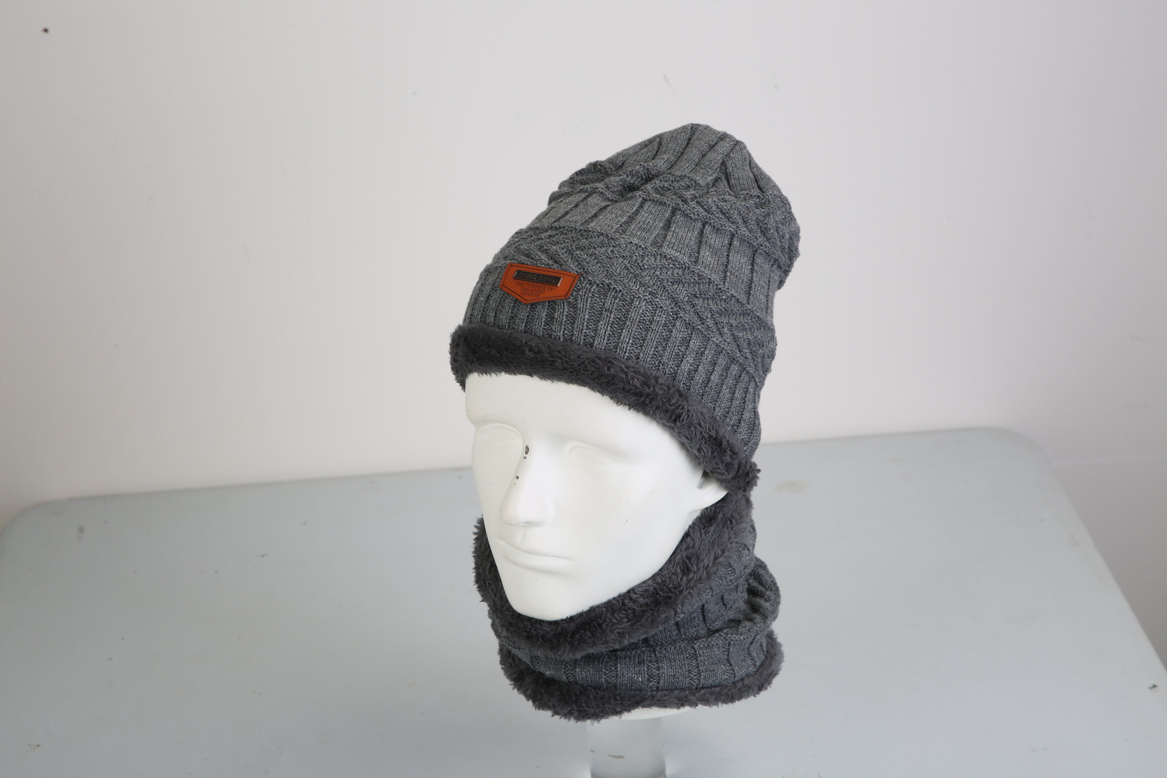 3-in-1 Winter Warm Knitted Hat, Scarf &amp; Touchscreen Gloves Set – Thick Fleece Lined Cold Weather Gear