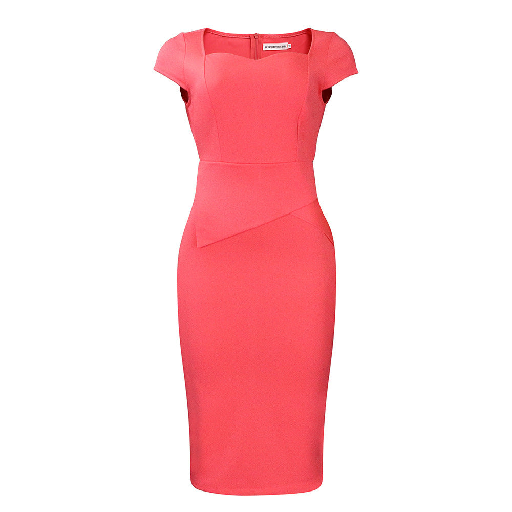 NEW Solid Color Sheath Work Dress