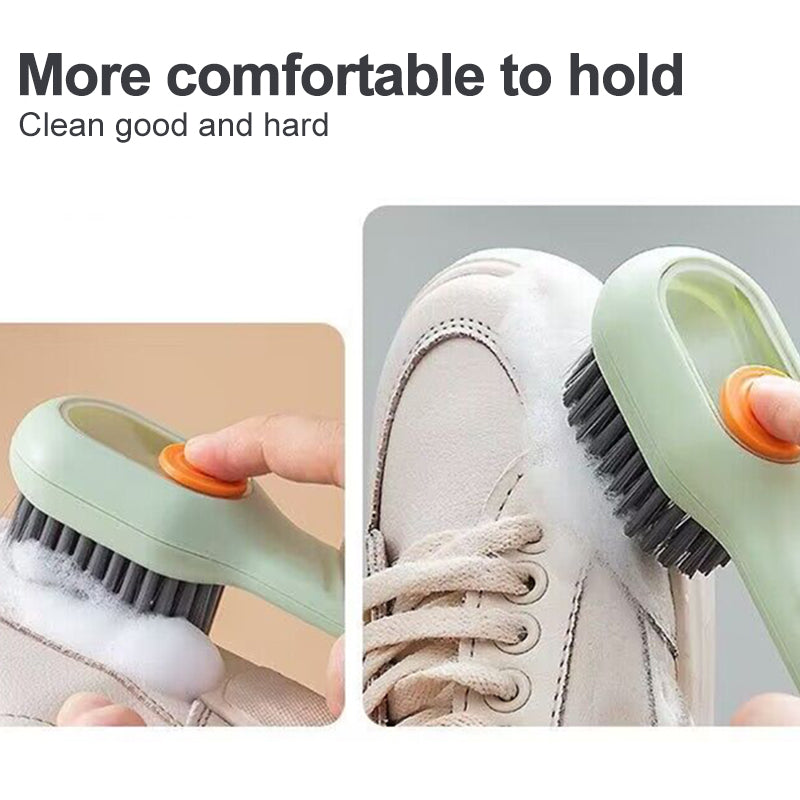 NEW Deep Cleaning Shoe Brush Automatic Liquid Discharge Cleaning Brush Soft Bristles Household Laundry For Daily Use Cleaning Tool