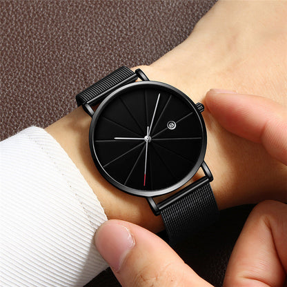 NEW Simple calendar watch male creative waterproof quartz watch