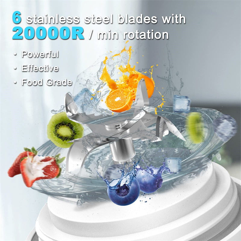 NEW Portable Blender Juicer Personal Size Blender For Shakes And Smoothies With 6 Blade Mini Blender Kitchen Gadgets