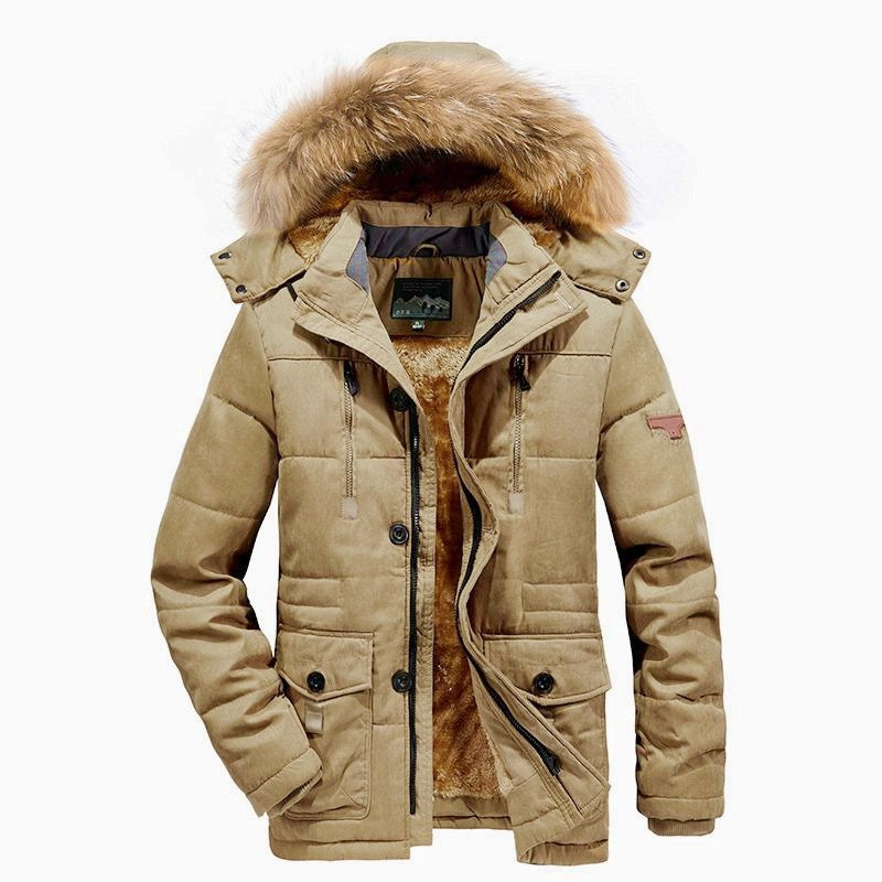 Medium-length Plus Size Middle-aged And Elderly Padded Jacket