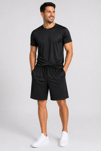 Men’s 2 Piece Athletic Tee & Short Active Set (S-3XL)