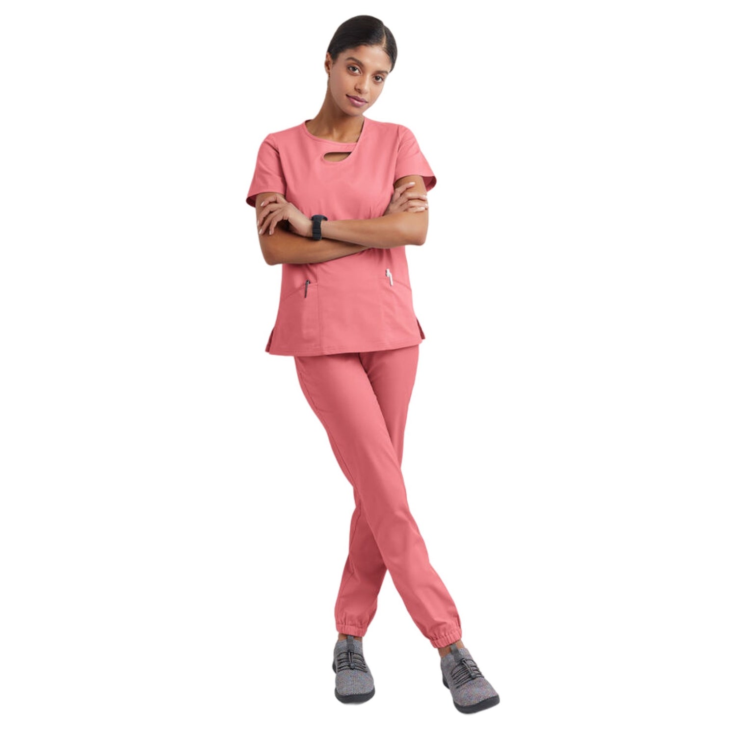 NEW Short Sleeve Hollow Work Clothes Hospital Operating Room Hand-washing Clothes Suit