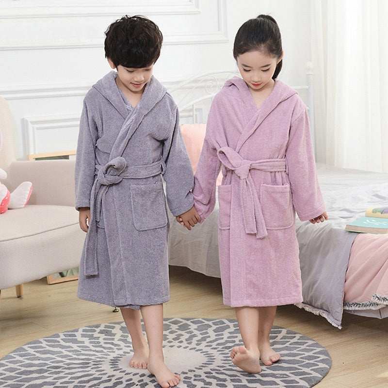 NEW Pure Cotton Hotel Bathrobe Thickening Towel Material Nightgown