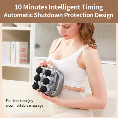 Handheld Deep Tissue Massagers  Percussion Massage Gun  6-Head Back Massager For Muscle Relaxation In Back Leg Neck Shoulder And Body