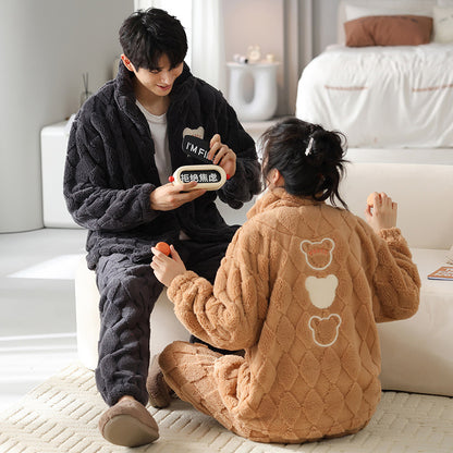 Flannel Couple Pajamas Men&