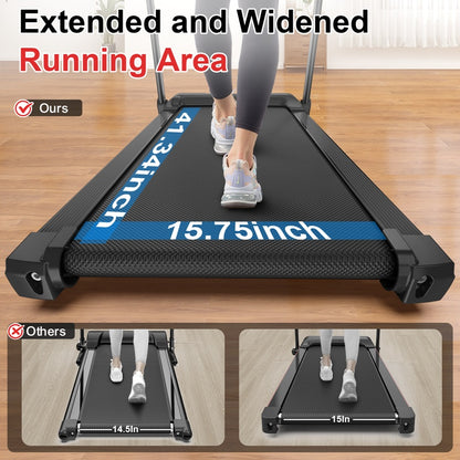 Foldable Electric Treadmill – 2.5HP Motor, 0.5–7.5 MPH, LED Display, 265 lbs Capacity, 12 Programs