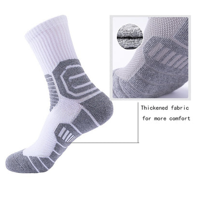 NEW Compression Crew Running Socks Athletic Socks For Men With Cushion Work Hiking Basketball Sport Socks Anti-odor And Anti-slip For Running Fitness Hiking And Cycling