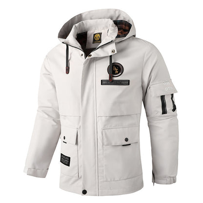 NEW Coat Foreign Trade Hooded Jacket Waterproof Hooded Outdoor