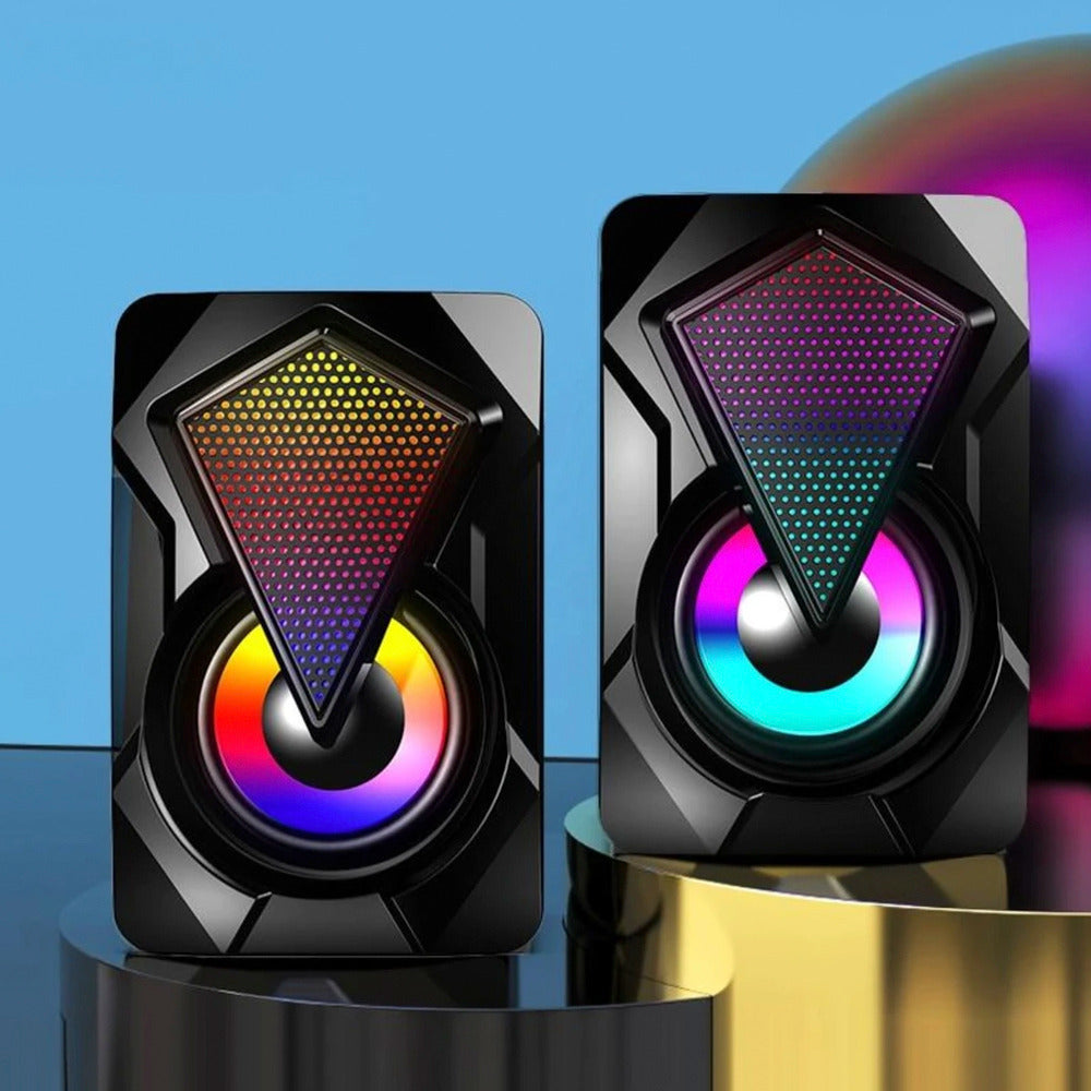 Dragon RGB Gaming Speakers – Powerful Bass, Colorful LED Sound System