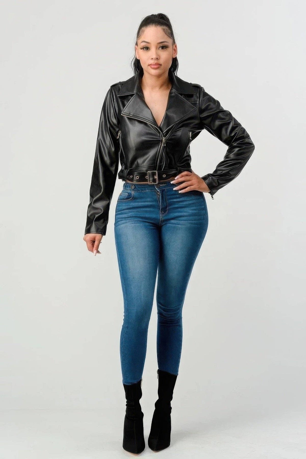 Women Faux Leather Jacket