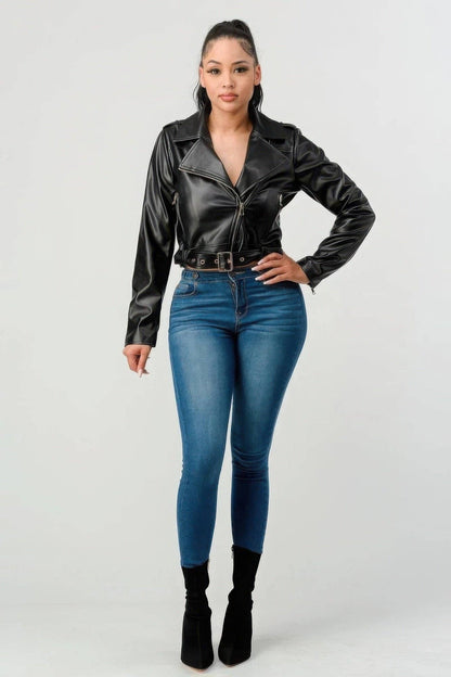 Women Faux Leather Jacket