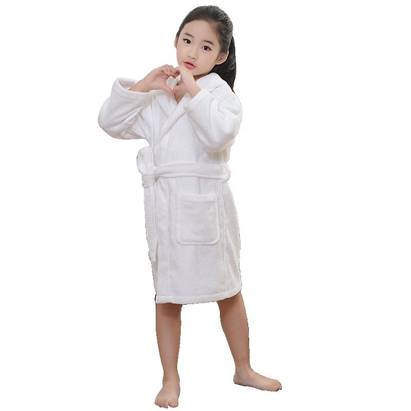 NEW Pure Cotton Hotel Bathrobe Thickening Towel Material Nightgown