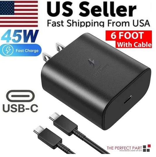 45W Super Fast USB-C Charger – Adaptive Safe Charging, Universal Compatibility
