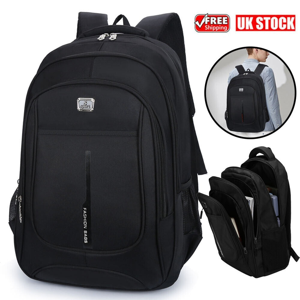 NEW Men Women Laptop Backpack 40L Large Waterproof Rucksack Travel School Bag