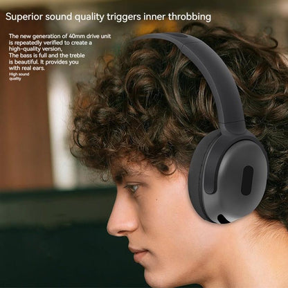 Foldable Wireless Headphones Bluetooth Sports Earphones Hifi Stereo Noise Cancelling Headphones With Mic Over Ear Gamer Headsets