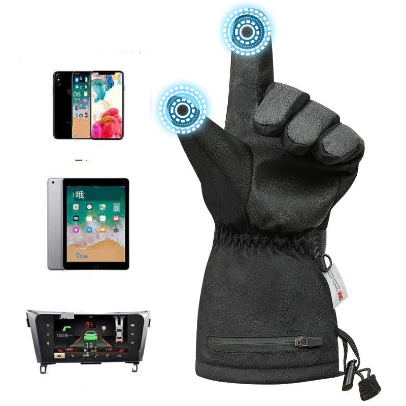Rechargeable Heated Winter Gloves – Waterproof Thermal Electric Gloves with Full-Hand Heating (Batteries Included)