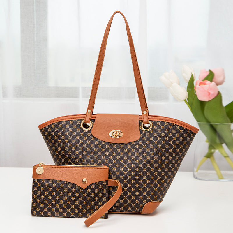 One Shoulder Printed Female Handbag