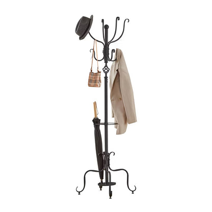 Freestanding Metal Coat Hat Rack,Clothes Hanger With Umbrella Holder,for Entryway,Bedroom,Home,Office