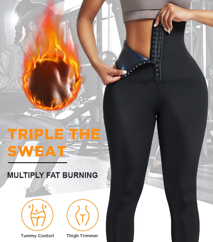 NEW Sauna Long Pants Fitness Exercise Hot Thermo Sweat Leggings Training Slimming Pant