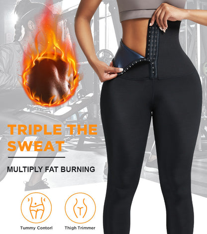 NEW Sauna Long Pants Fitness Exercise Hot Thermo Sweat Leggings Training Slimming Pant