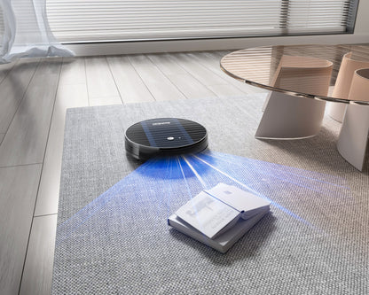NEW Geek Smart Robot Vacuum Cleaner G6 Plus, Ultra-Thin, 1800Pa Strong Suction, Automatic Self-Charging, Wi-Fi Connectivity, App Control, Custom Cleaning, Great For Hard Floors To Carpets