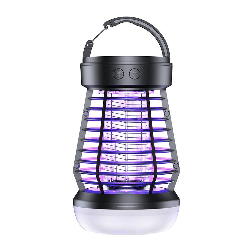 NEW 2in1 Mosquito Killer Lamp Electric Fly Catcher USB Rechargeable Electric Mosquito Swatter Electric Fly Trap With Night Light S0S Emergency Light Mosquito Killer Terrace Camping