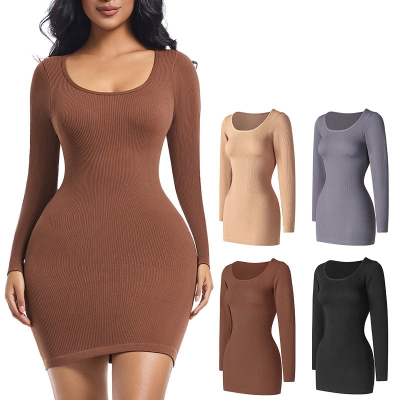 NEW Skinny Sheath Female Cinched Waist Slim-fit Dress