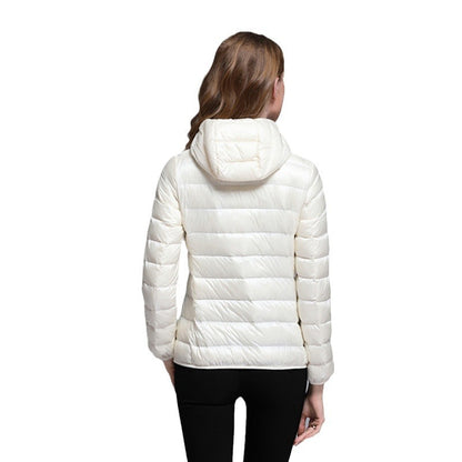 NEW Lightweight Short Type Hooded Down Jacket