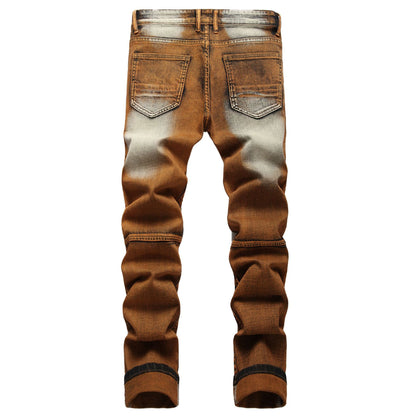Men’s Vintage Washed Slim Denim — Cropped Tapered Fit