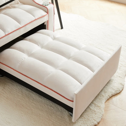 NEW 3-in-1 Sofa Bed, Convertible Sleeper Chair Sofa Bed Adjustable Pull Out Sleeper Chair Bed Multi-Pockets Folding Sofa Bed For Living Room Bedroom Small Space