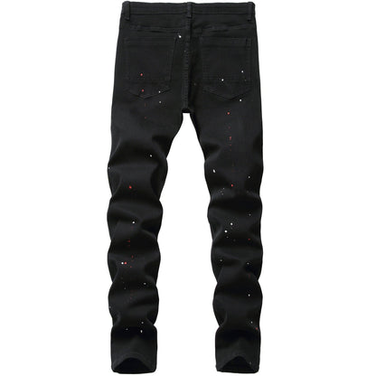 Elastic Denim Slim Fit Men&