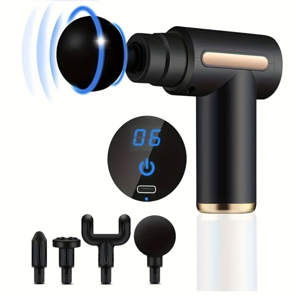 NEW Random Color Fascia Gun Household Portable Muscle Relaxer USB Rechargeable Small Massager Mini Fascia Gun
