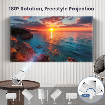 S100 Projector WIFI Projection Screen Home