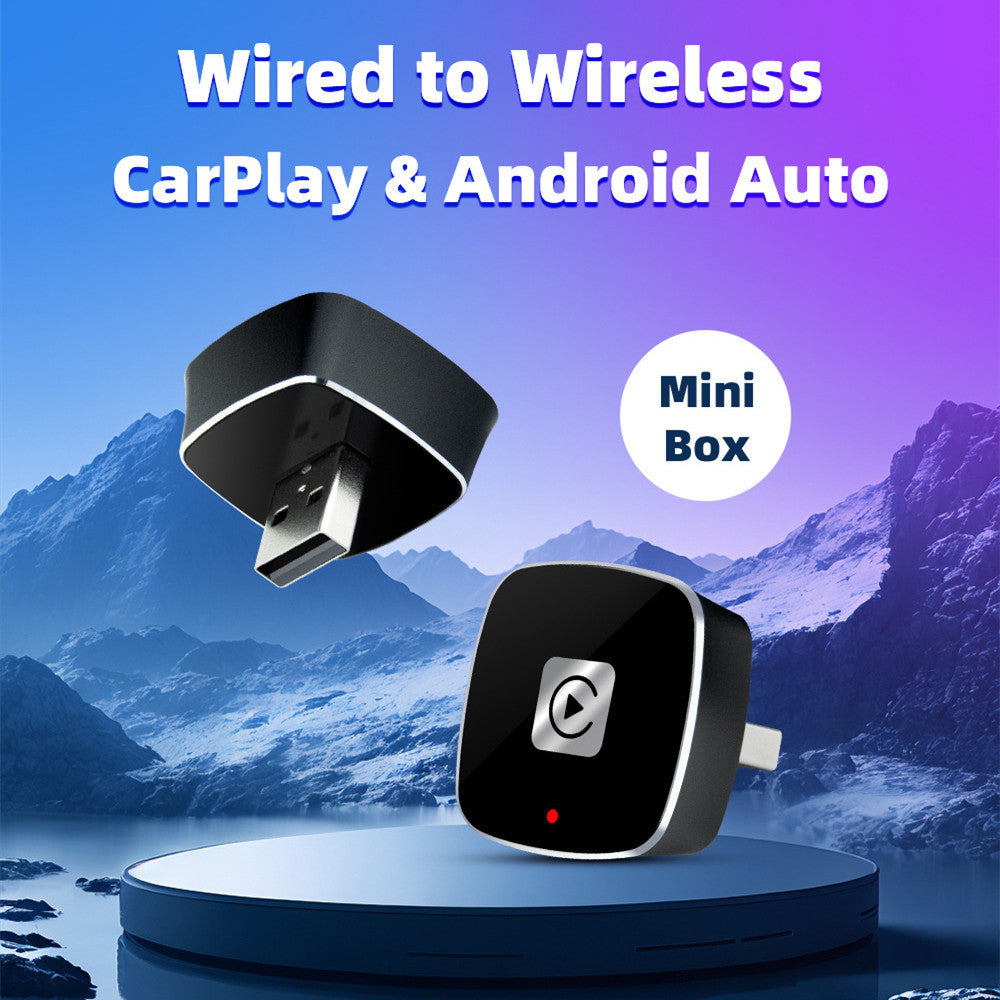 NEW Small Portable Mini Car Intelligent Wired To Wireless Car Machine Exchange Box