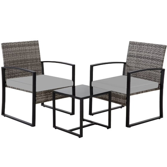 NEW 3 Piece Outdoor PE Rattan Furniture Set