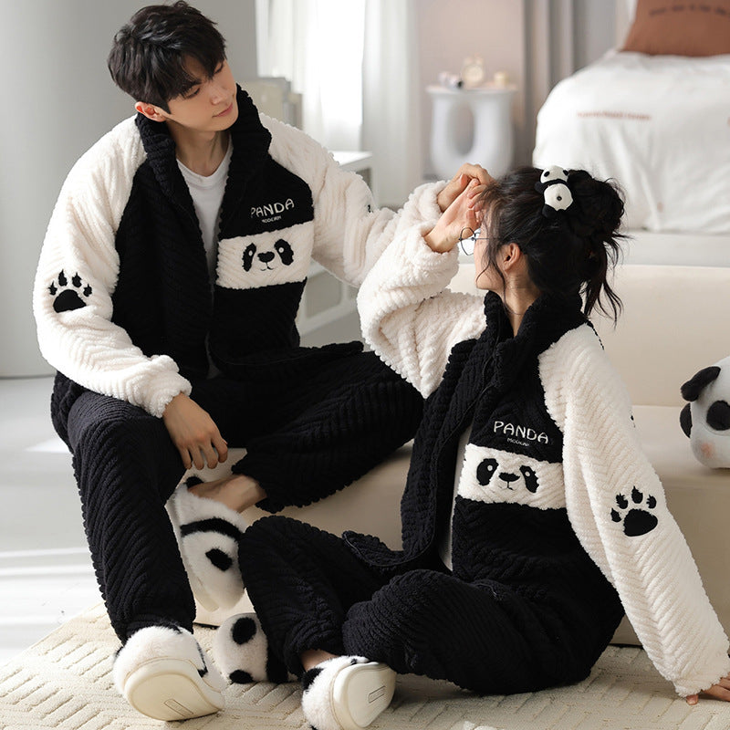 Flannel Couple Pajamas Men&