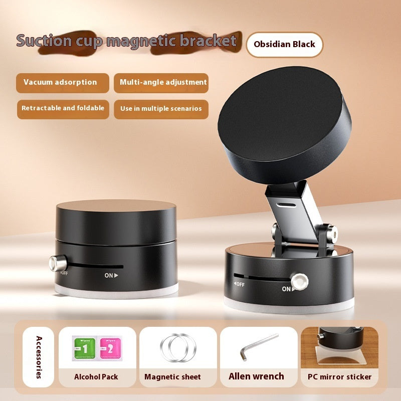 NEW Multifunctional Vacuum Suction Cup Foldable Retractable Double-sided Magnetic Phone Holder