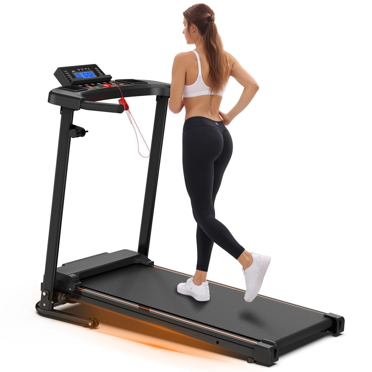 Home Use Foldable Portable 2.5HP Heavy - duty APP Controlled Fitness Walking Machine - JonaStore