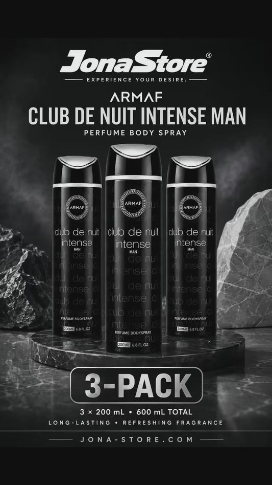 Armaf Club de Nuit Intense Man Perfume Body Spray 200ml 3-Pack 6.8 oz Each