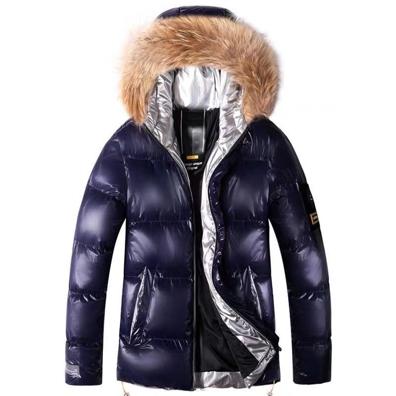 Shiny hooded down padded jacket - JonaStore
