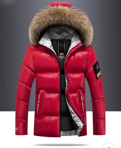 Shiny hooded down padded jacket - JonaStore