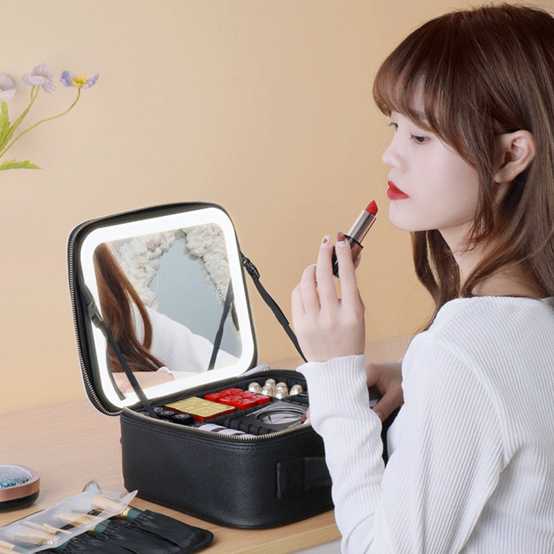 Smart  LED Cosmetic Mirror Case